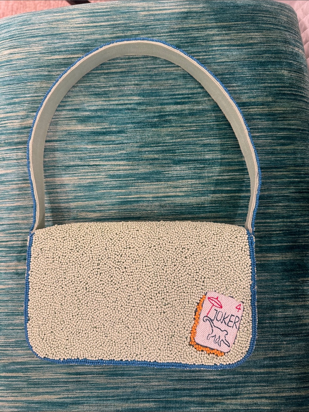 Anthropologie/Maeve Mahjong beaded Icon Fiona purse - Picture 3 of 3